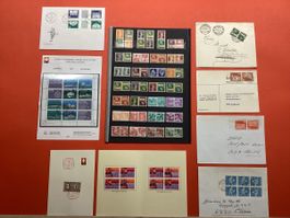 🇨🇭Briefmarken Kehrdrucke/Zus.hängende**\*